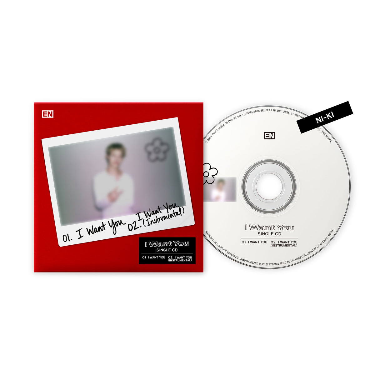 'I Want You' Single CD (NI-KI ver.)