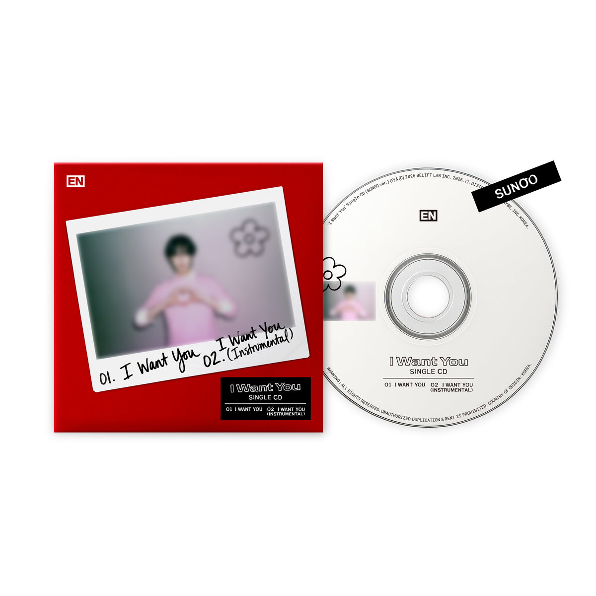 'I Want You' Single CD (SUNOO ver.)