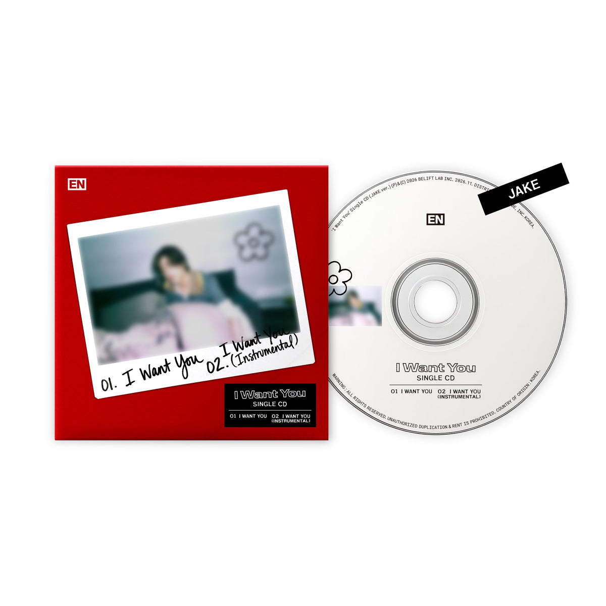 'I Want You' Single CD (JAKE ver.)