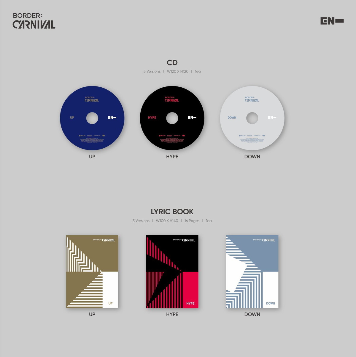 BORDER : CARNIVAL(DOWN VER.) - ENHYPEN Store BORDER : CARNIVAL(DOWN VER.) - ENHYPEN Store