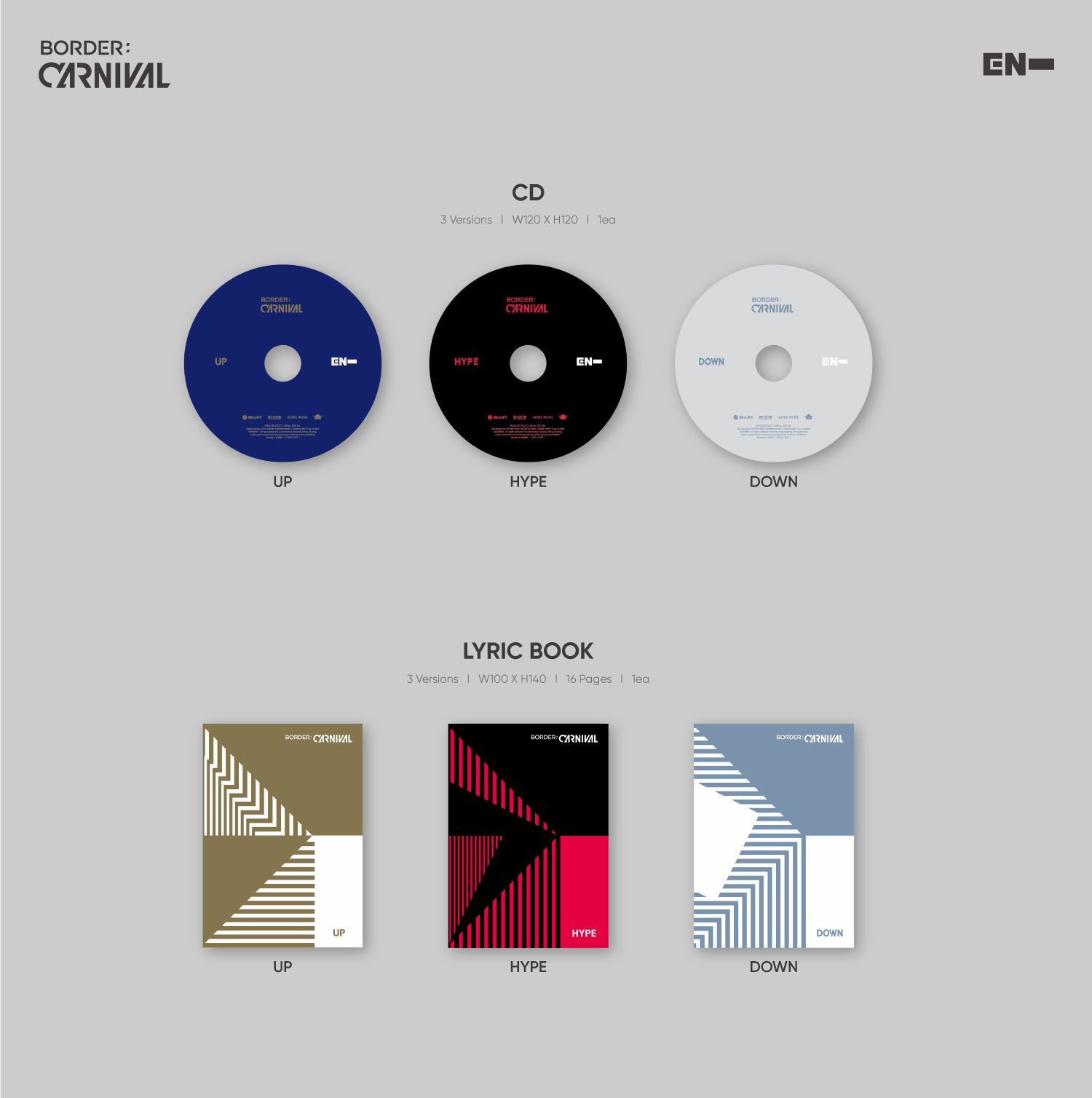 K-POP・アジア Border: carnival (Hype Ver.) Enhypen BORDER : CARNIVAL (HYPE VER.) - ENHYPEN Store